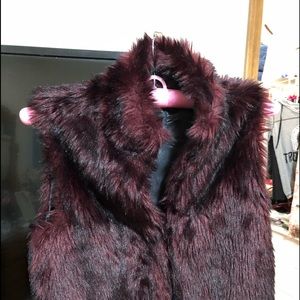 Faux fur vest